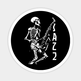 skeleton jazz Magnet